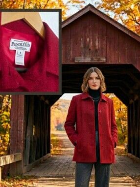 8 Pendleton Wool Jacket Blazer Coat